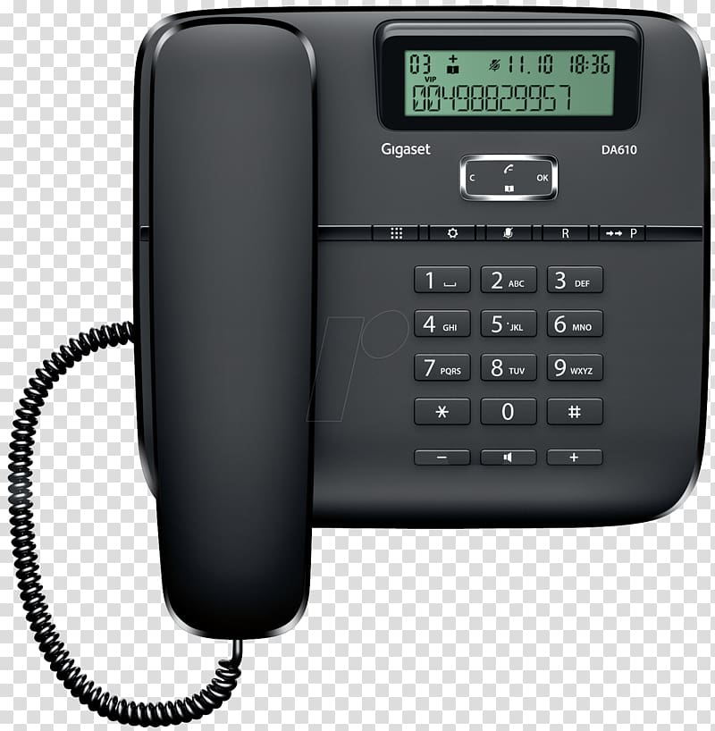 Business telephone system Gigaset Communications Home & Business Phones Caller ID, video recorder transparent background PNG clipart