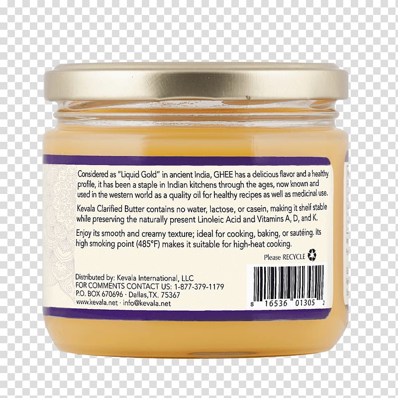 Clarified butter Ghee Food Flavor Lactose, ghee transparent background PNG clipart