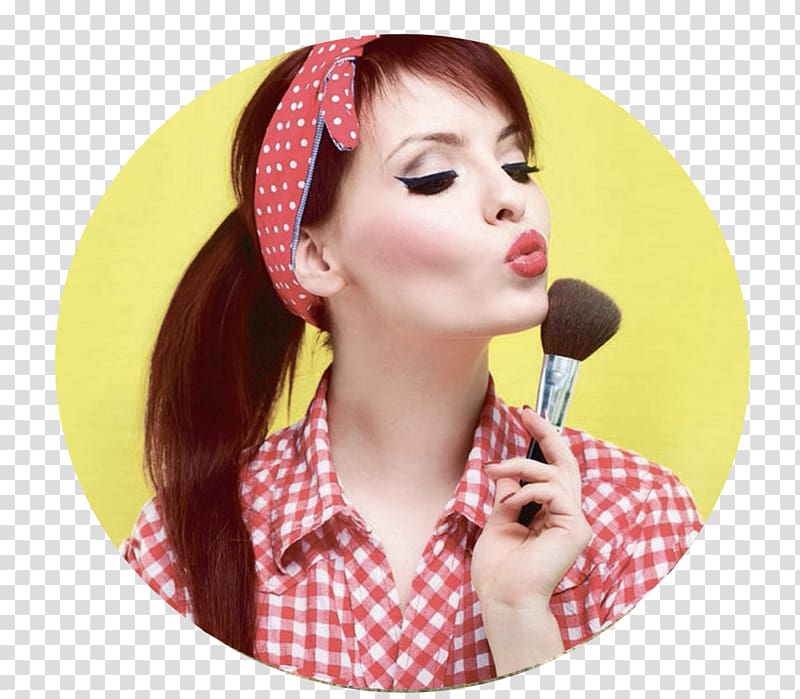 Cosmetics Pin-up girl Retro style Woman, pin up girl transparent background PNG clipart