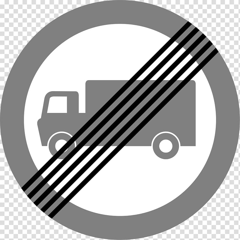 Traffic sign Driving Large goods vehicle, prohibition of passage transparent background PNG clipart