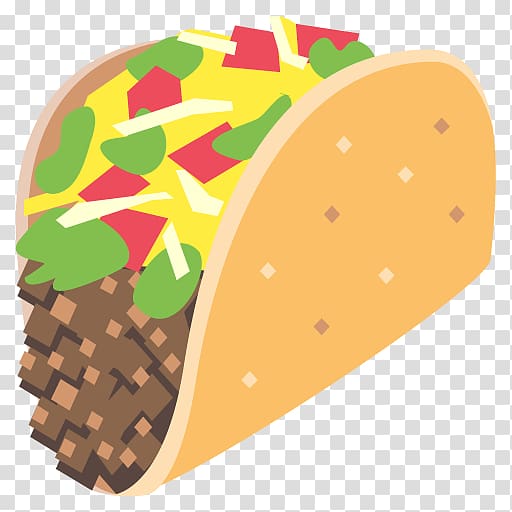 Taco Emoji Cheeseburger Emoticon Sticker, TACOS transparent background PNG clipart