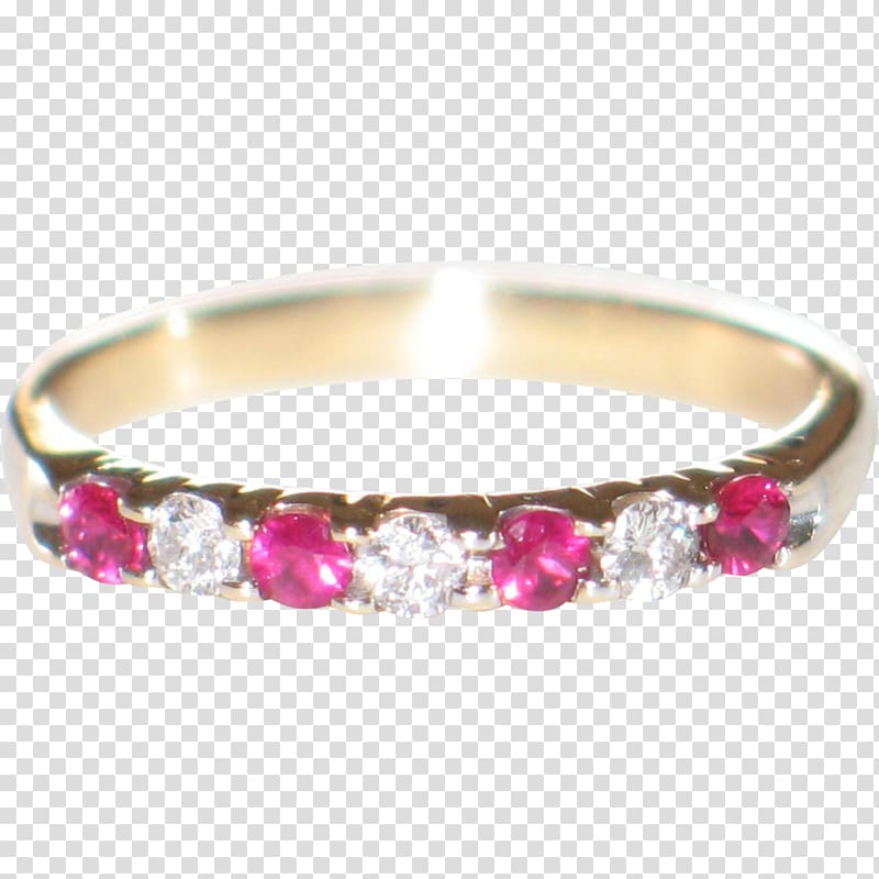 Ruby Wedding ring Diamond Bangle, ruby transparent background PNG clipart