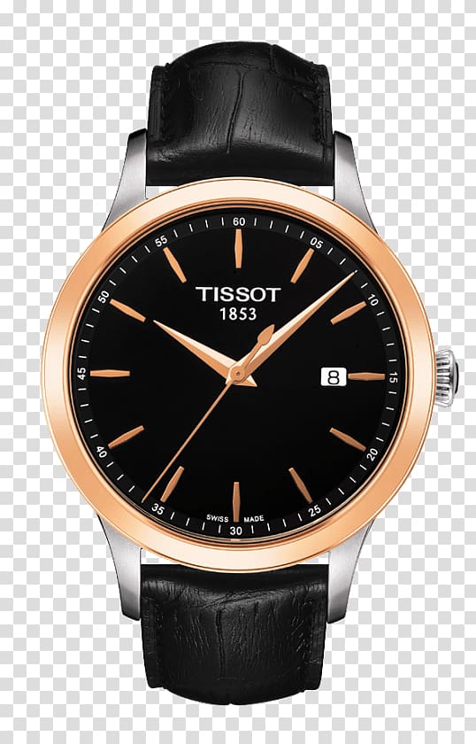 Tissot Men's Tradition Chronograph Watch ETA SA Quartz clock, watch transparent background PNG clipart