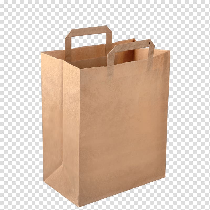 brown paper bag, Paper bag Kraft paper Packaging and labeling, paper bag transparent background PNG clipart