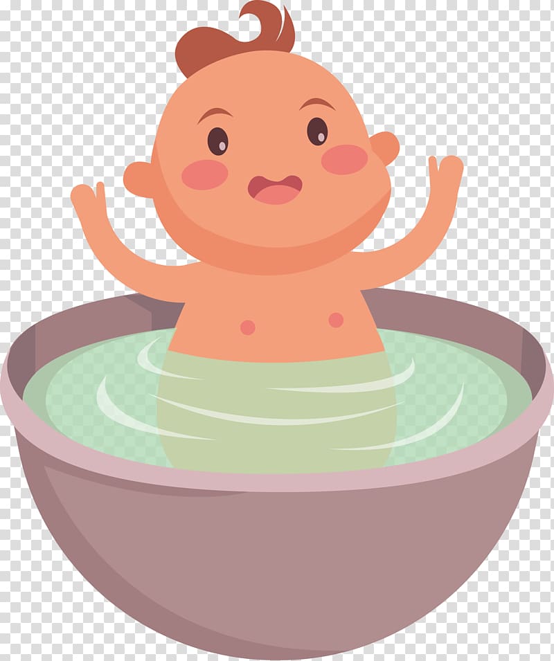 Bathing Infant , Baby shower material transparent background PNG clipart
