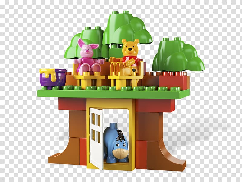 Winnie-the-Pooh Piglet Eeyore Hundred Acre Wood Lego Duplo, lego transparent background PNG clipart