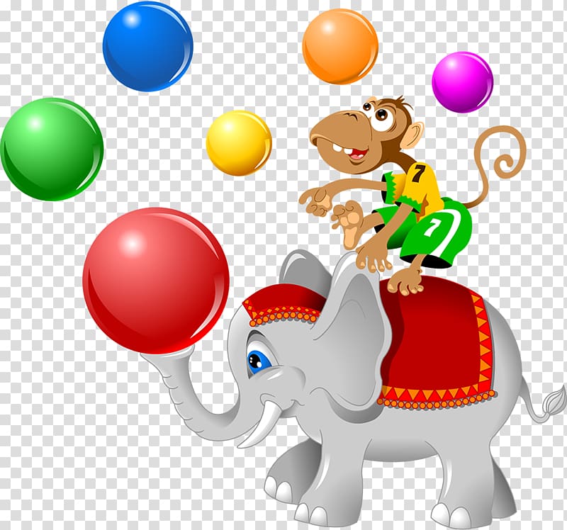 Circus Vecteur Elephant, Circus transparent background PNG clipart