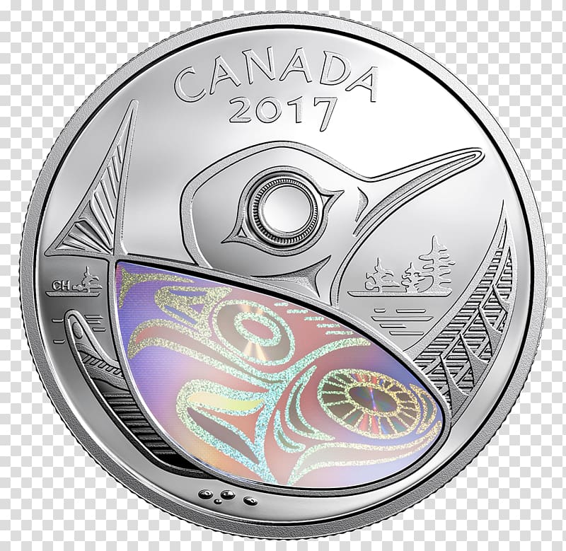 Canada Silver coin Silver coin Royal Canadian Mint, silver coins transparent background PNG clipart