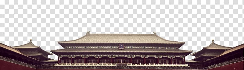 Forbidden City Tianjin Water Park Travel Building Palace, Historic home house roof transparent background PNG clipart