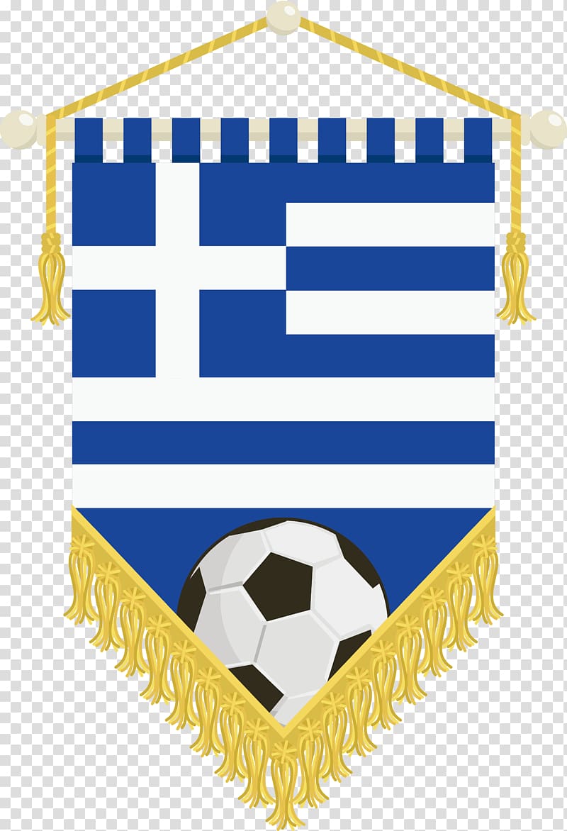 Flag of Greece National flag, Flag football pennants flag label material transparent background PNG clipart