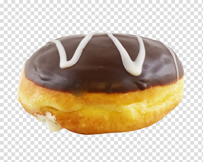 Donuts Bavarian cream Boston cream doughnut Profiterole, chocolate donuts transparent background PNG clipart
