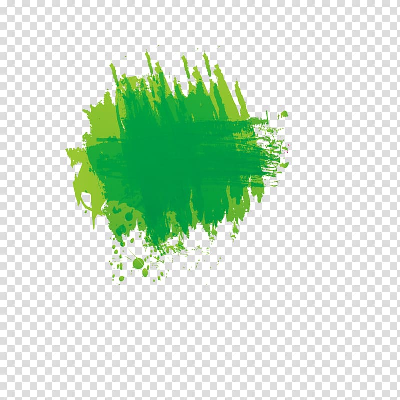 green abstract painting, Ink Graffiti Color, Green abstract painting transparent background PNG clipart