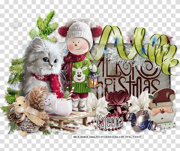 Kitten Food Gift Baskets Christmas ornament Whiskers, winter tutorial transparent background PNG clipart