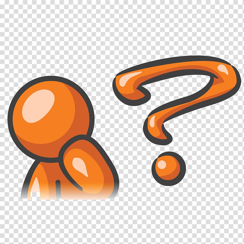 Open Animated film GIF Question mark, thinking man transparent background PNG clipart