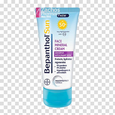 Sunscreen Lotion Skin Bepanthol Crema Face, Face transparent background PNG clipart