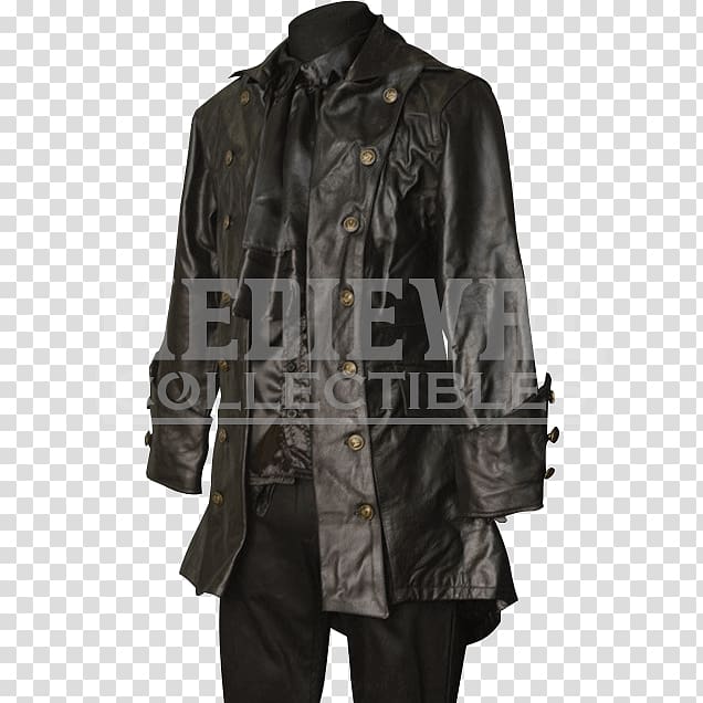 Overcoat Leather jacket, Celtic Style transparent background PNG clipart