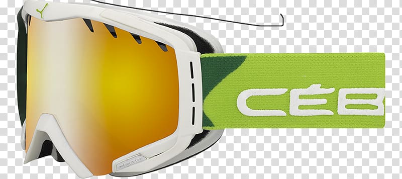 Goggles Gafas de esquí Green Sunglasses Skiing, Alain Mikli transparent background PNG clipart