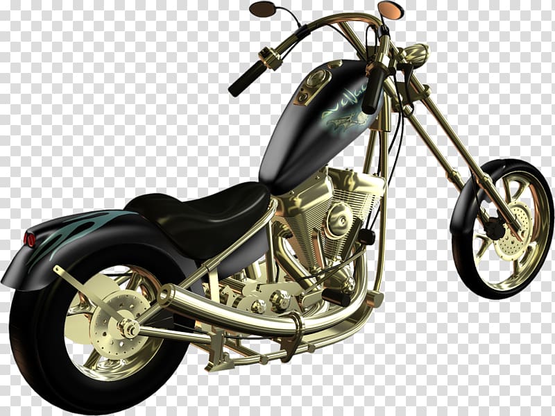Motorcycle accessories Chopper , Retro Cool Motorcycle transparent background PNG clipart
