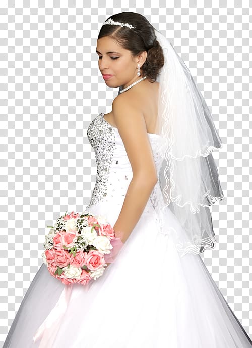 Wedding dress Bride Wedding sari, girl transparent background PNG clipart