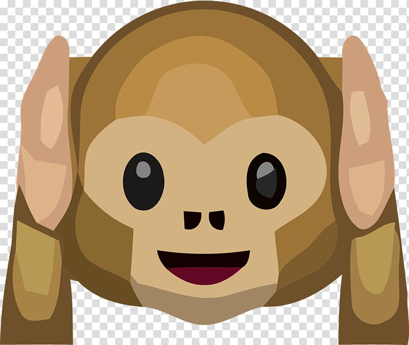 Three wise monkeys Emoji The Evil Monkey Monkey see, monkey do, Emoji transparent background PNG clipart