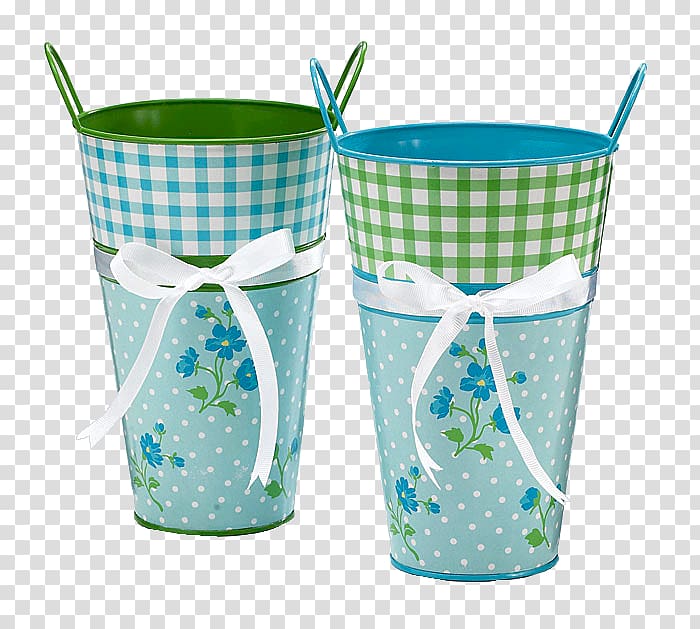 Bucket Container Vase, Two buckets creative transparent background PNG clipart