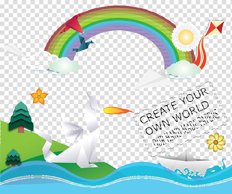 , Green Mountain pattern rainbow river transparent background PNG clipart