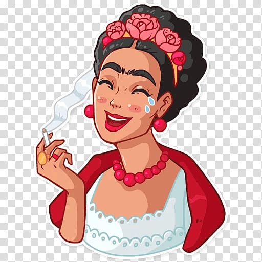 Frida Kahlo Viva la Frida! Telegram Sticker Art, others transparent background PNG clipart