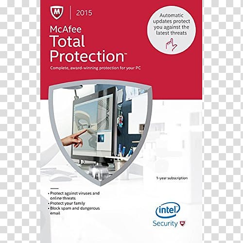 Mcafee Total Protection Antivirus software Computer security software, Total Defence Day transparent background PNG clipart