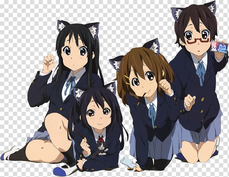 Azusa Nakano Catgirl Mio Akiyama Yui Hirasawa, mio kon transparent background PNG clipart