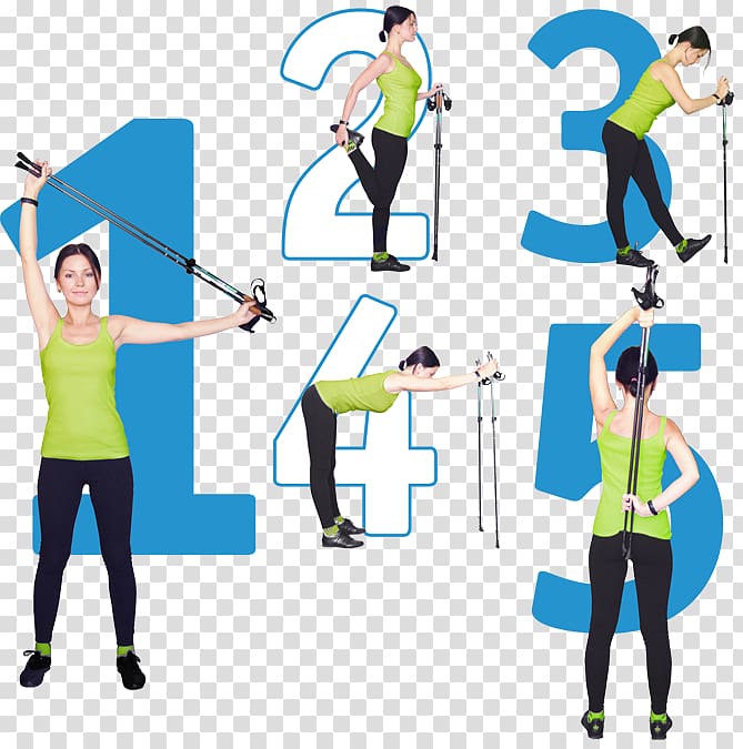 Nordic walking Warming up Bastone Exercise, warm-up transparent background PNG clipart