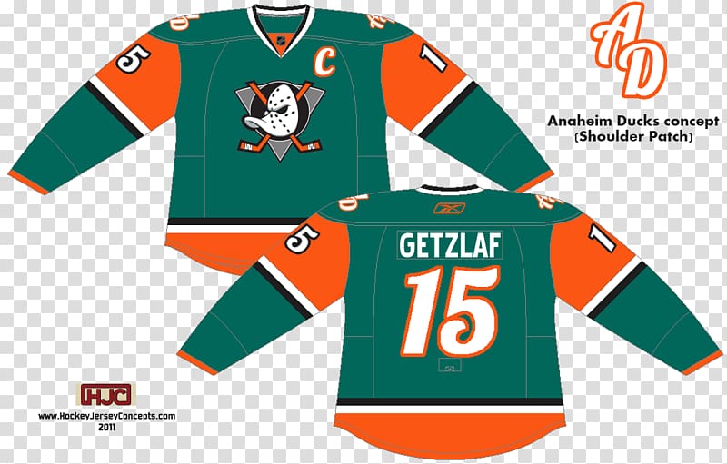 Anaheim Ducks National Hockey League Sports Fan Jersey Ice hockey NHL uniform, new concept transparent background PNG clipart