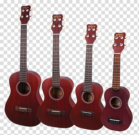 Acoustic guitar Kohala KO-T Kine\'O Tenor Ukulele Tiple Acoustic-electric guitar, Acoustic Guitar transparent background PNG clipart