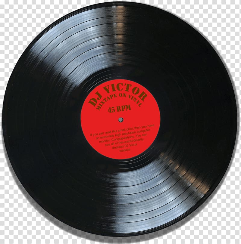 black DJ Victor vinyl album, Phonograph record Disc jockey Album Compact disc Turntablism, vinyl record transparent background PNG clipart