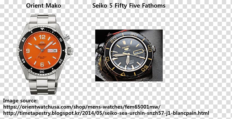 Orient Watch Diving watch Clock Seiko, watch transparent background PNG clipart