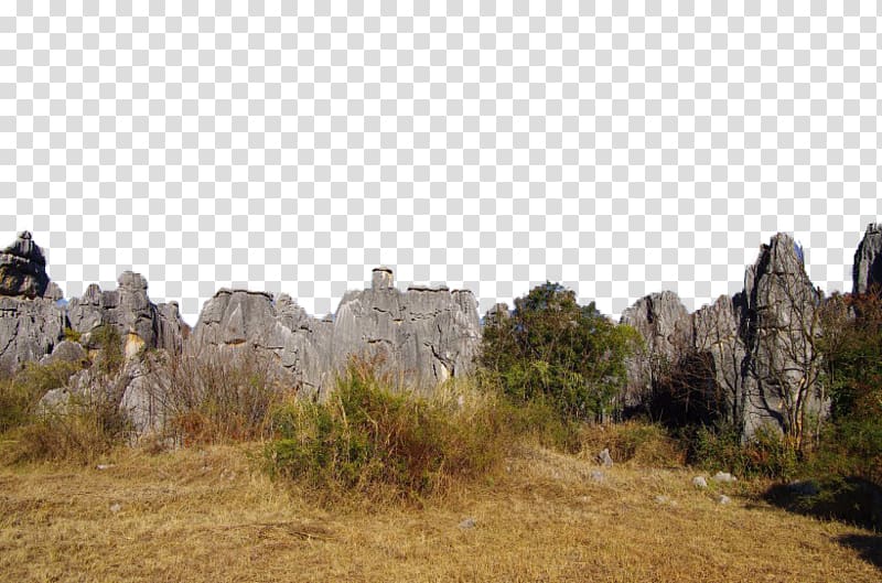 Stone Forest Kunming Fukei, Yunnan Stone Forest Scenic transparent background PNG clipart