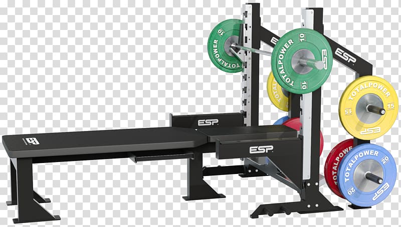 Bench press Exercise equipment Fitness Centre, bench transparent background PNG clipart