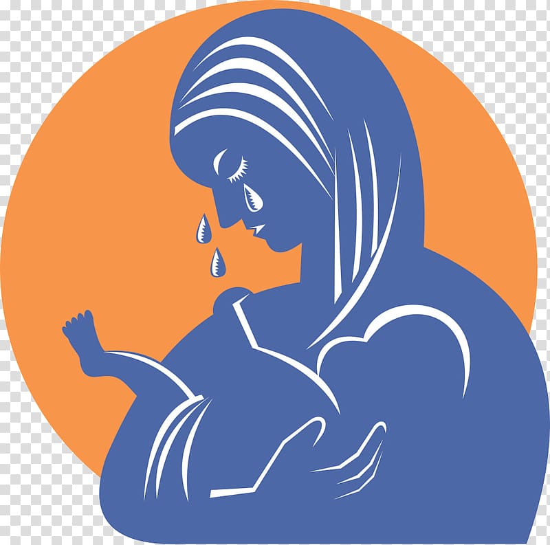 Postpartum depression Maternity blues Postpartum period Symptom, Mother holding a child crying transparent background PNG clipart