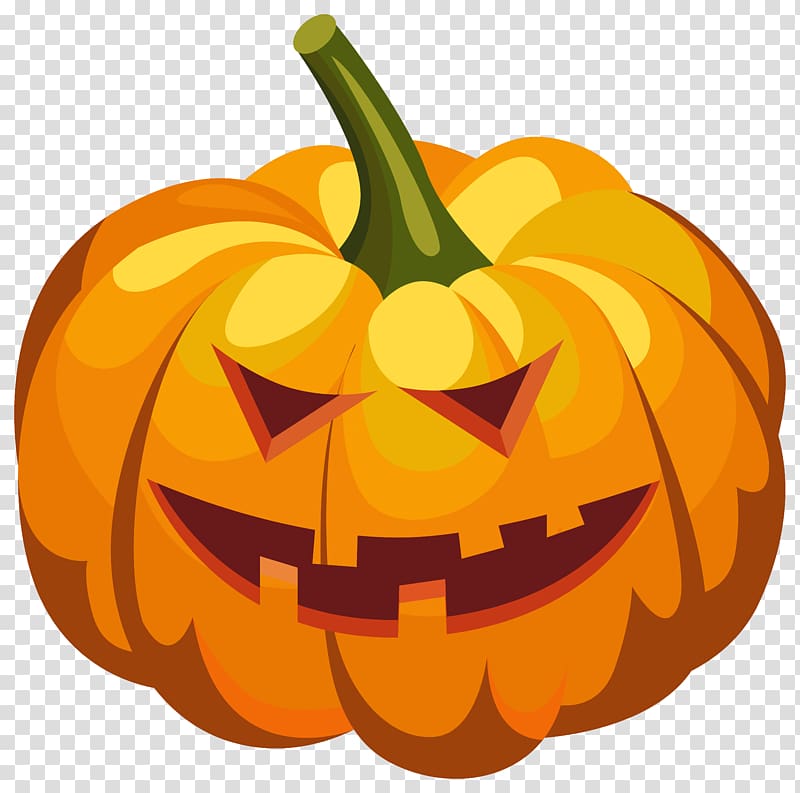orange Jack-o-lantern illustration, Pumpkin Jack-o\'-lantern Halloween , Scary Pumpkin Lantern transparent background PNG clipart