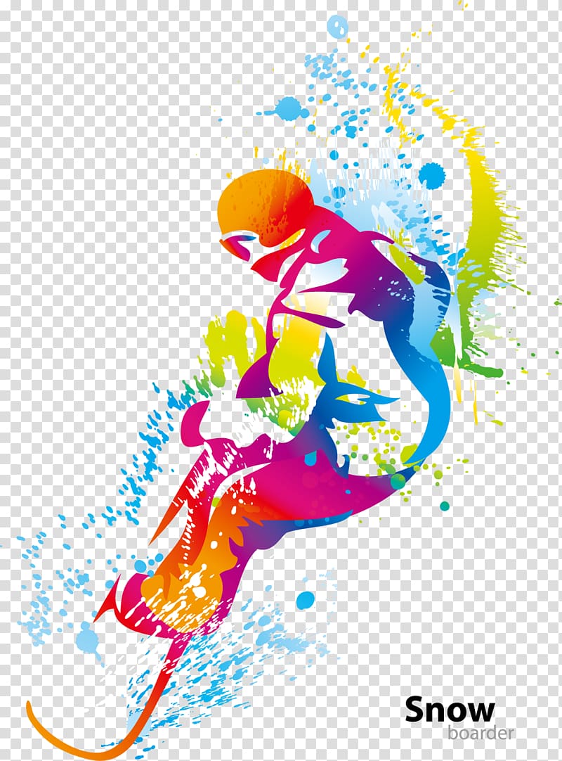 Zippo Lighter illustration Snowboarding, Color ink snowboarding figures transparent background PNG clipart