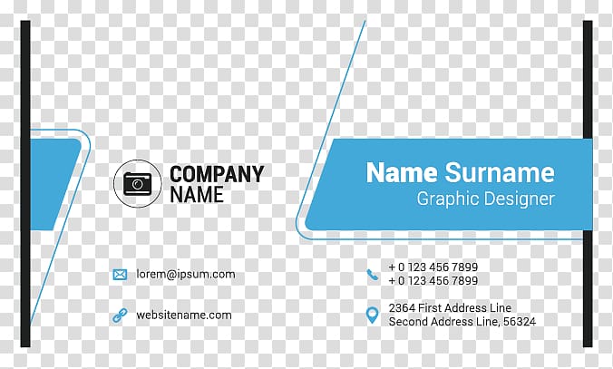 company name information illustration, Business Card Design, Personalized business cards transparent background PNG clipart