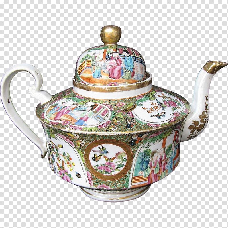 Teapot Yixing ware Porcelain Mandarin Chinese, hand-painted hair transparent background PNG clipart