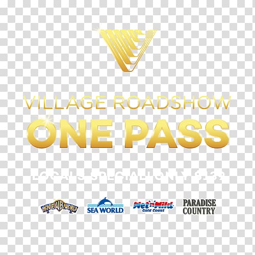 Village Roadshow Studios Logo Brand Movie World, cartoon movie tickets transparent background PNG clipart