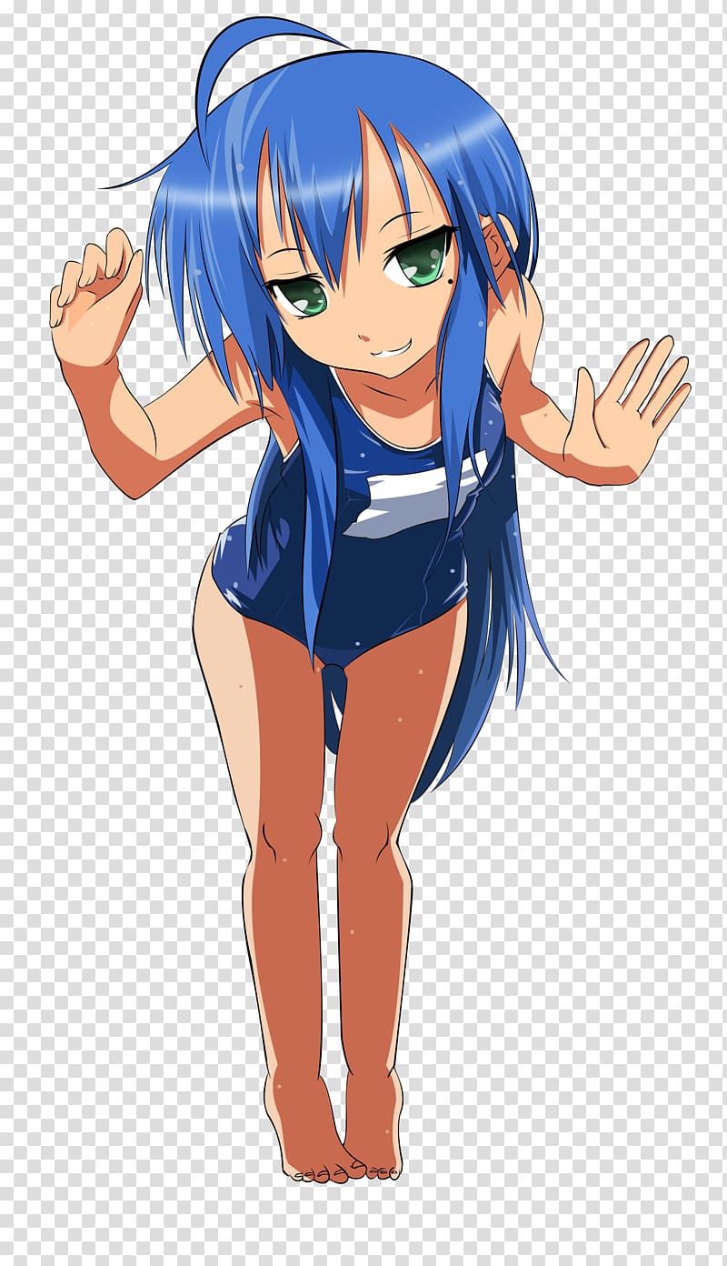 Konata Izumi Lucky Star Anime Drawing, Anime transparent background PNG clipart