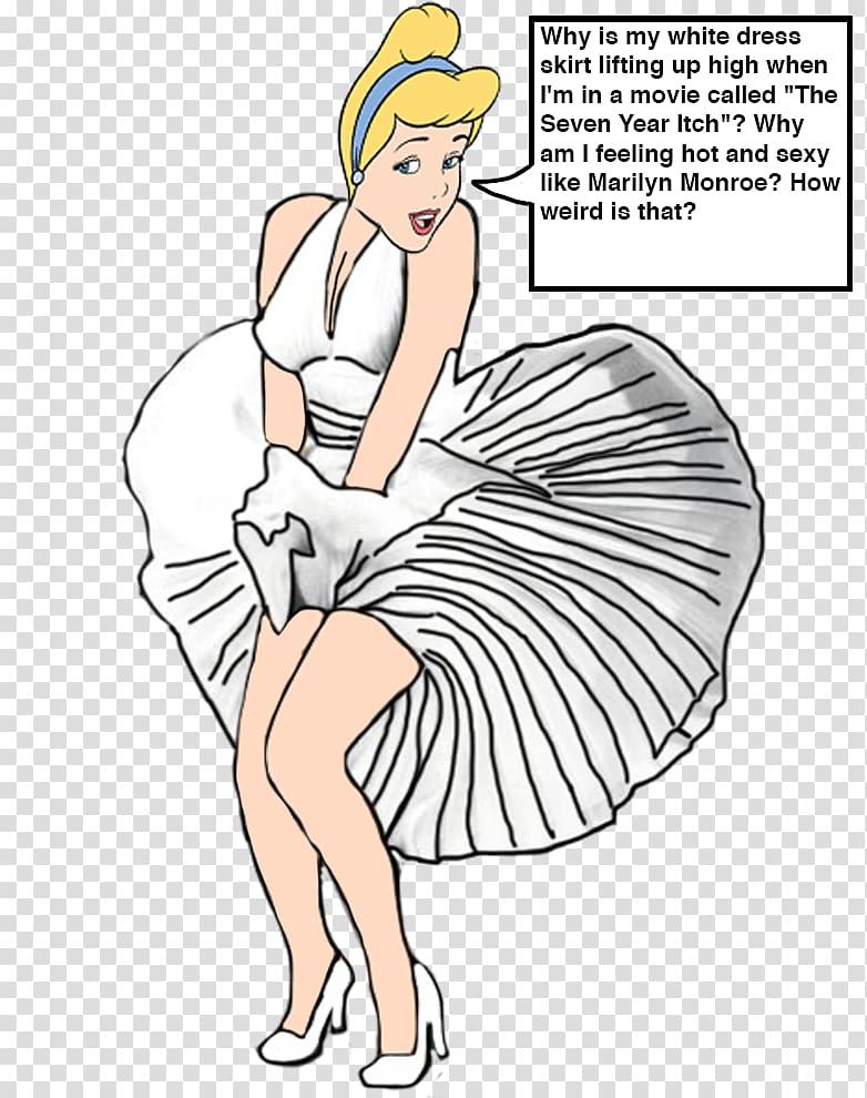 White dress of Marilyn Monroe Gwen Tennyson Female, dress transparent background PNG clipart