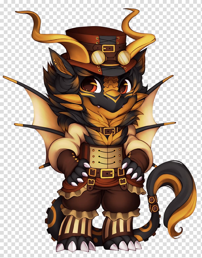 Steampunk Industrial Revolution Dragon Costume, steampunk transparent background PNG clipart