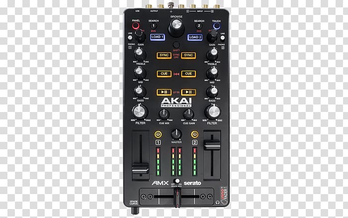 Akai AMX Disc jockey AKAI professional Computer DJ, akai sound card transparent background PNG clipart