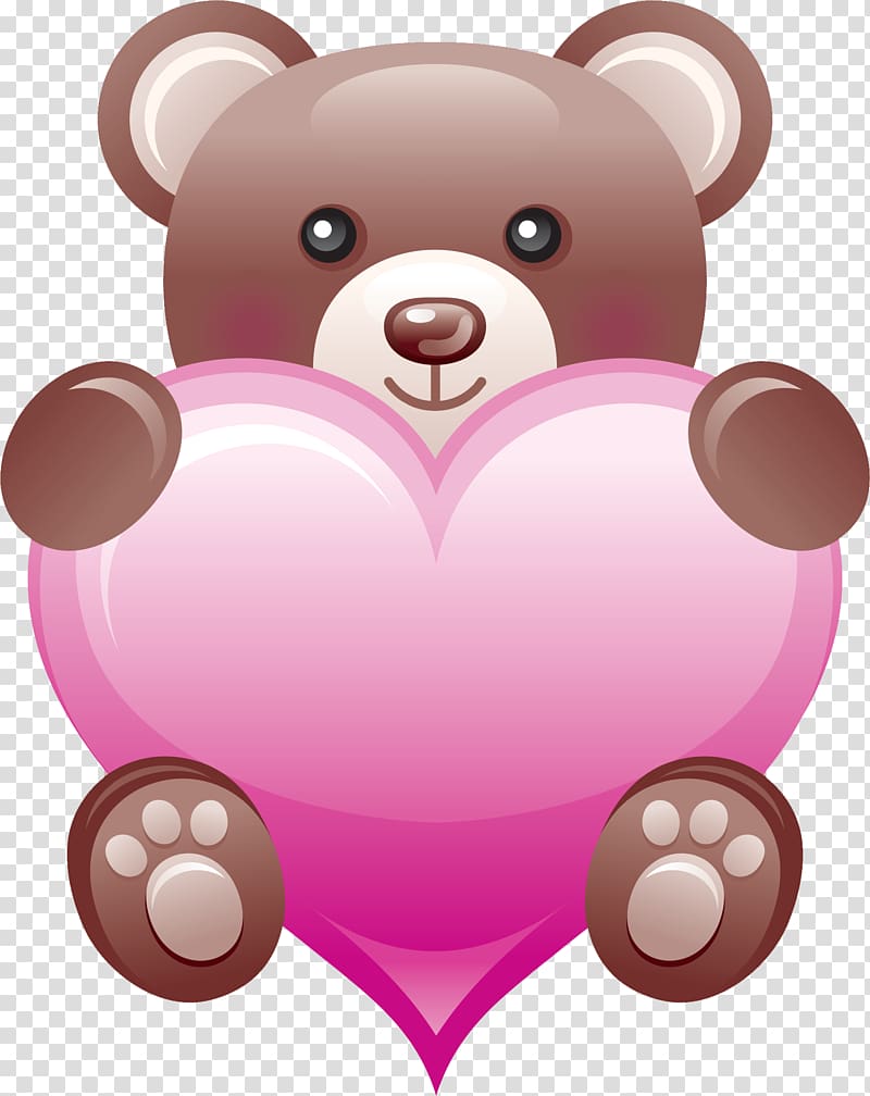Panda Love Desktop , heart transparent background PNG clipart