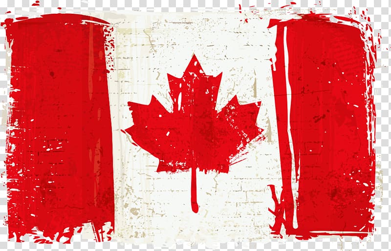 flag of Canada painting art, Flag of Canada Canada Day National flag, Canadian flag transparent background PNG clipart