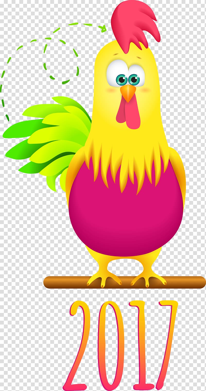 Chicken Rooster, Stay Meng chick painted transparent background PNG clipart