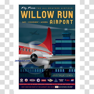 Willow Run Airport Narrow-body aircraft TWA Flight Center Long Beach Airport, Airports Council Internationalnorth America transparent background PNG clipart thumbnail